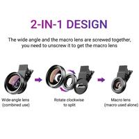 Gambar 2 In 1 Lensa Super Wide Angle Lens Macro Smartphone Aksesoris Lensa Pembesar 12.5X Camera HP Dengan Klip Untuk Handphone dari Kamera Story_NEW undefined 4 Tokopedia