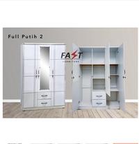 Gambar Lemari Pakaian 3 Pintu Minimalis Fast Furniture - fullputih dari fast furniture id undefined 4 Tokopedia