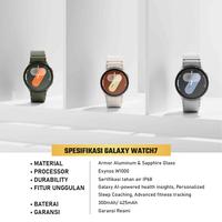 Gambar Samsung Galaxy Watch7 40mm 44mm Smartwatch Watch 7 Bluetooth  Jam Tangan Pintar Garansi SEIN - 44MM Green dari Original link undefined 2 Tokopedia