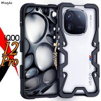 Gambar Metal Frame Case for Vivo iQOO 12 / 12 Pro Aluminum alloy phone case Bumper Fashion Shockproof Phone Shell - Hitam, Iqoo 12 dari Pear' Case undefined 3 Tokopedia