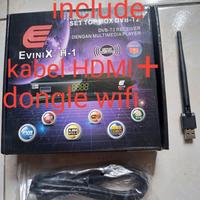 Gambar [TV BOX] set top box tv digital stb matrix evinix paket fitur android lengkap dengan kabel HDMI + dongle wifi mt7601 - Matrix apple, HDMI+WiFi dari Putra11 Elektronik Store undefined 3 Tokopedia