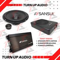 Gambar Paket audio mobil cocok untuk harian Split Sub kolong sansui ORIGINAL dari TURN UP AUDIO undefined 1 Tokopedia