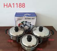 Gambar Panci Set Stock Pot Panci Susu Mini Stainless Steel Panci Sup Soup Pot Baskom dengan Tutup Stainless - KUPIN16/18/20CM dari Sinar Arjuna Abadi undefined 4 Tokopedia