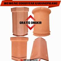 Gambar Wuwung Genteng Goodyear Karangpilang - Lancip Pendek dari Pabrik Genteng Nglayur undefined 1 Tokopedia