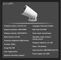 Gambar Proyektor 4K Wifi Android 11 Auoralife Projektor Mini Portable HP Bluetooth 6000 Lumen - Tripsky T01 dari Emporium Cellular undefined 5 Tokopedia
