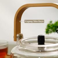 Gambar Japanese Teapot Tea Pot Teko Kaca Saringan Tahan Panas - 1100 ml dari ZoMi Official Shop undefined 5 Tokopedia