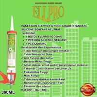 Gambar Paket Gun + Lem Silikon Netral Wadah Makanan ELLPRO FG Food Grade - Coklat Tua dari VN CLASS undefined 2 Tokopedia