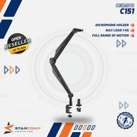 Gambar Professional Suspension Boom Microphone Arm Armoured Studio Bracket Stand Oximus C151 dari Starcomp Solo undefined 1 Tokopedia