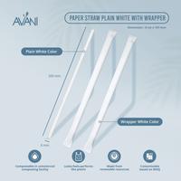 Gambar Paper Straw with Wrap Eco Friendly - Sedotan Bungkus Steril  Ramah Lingkungan - 500 pcs - 8x197mm dari Avani Eco Jakarta undefined 2 Tokopedia