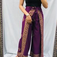 Gambar WRAP PANTS MOTIF KAIN PRADHA BALI | CELANA KAPLER - Hitam dari Puspania.Co undefined 4 Tokopedia