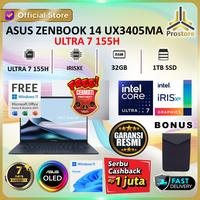 Gambar ASUS ZENBOOK 14 OLED UX3405MA ULTRA 7 155H 32GB 1TB W11+OHS 14.0 TOUCH - U5 - 16/1TB, LAPTOP dari ProStoreComputer undefined 1 Tokopedia
