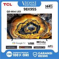 Gambar TCL TV 98 Inch 98X955 Premium QD-Mini LED 4K UHD Google TV 44Hz VRR dari Rossi Elektronik undefined 1 Tokopedia