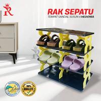 Gambar Rak Sepatu X Rak Tempat Sepatu 4 Susun Tempat Penyimpanan Sandal Rak Sendal Hedonia - Hedonia H1 dari Rajawali Perabot undefined 1 Tokopedia