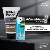 Gambar Men's Biore Oil Balance 100gr + Biore UV Aqua Rich 15gr dari KAO Indonesia undefined 1 Tokopedia
