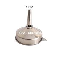 Gambar Corong Panjang Stainless Diameter 12 cm Kitchenware - Dengan Filter dari BOWL Stainless undefined 1 Tokopedia