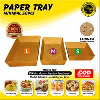 Gambar ( 50 pcs ) Paper Tray Dine In Kraft 290gsm Piring Nampan Kertas Alas Tempat Makan dari PrintingKemasanBandung undefined 1 Tokopedia