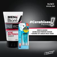 Gambar Men's Biore Acne Bacterior 100gr + Biore UV Aqua Rich 15gr dari KAO Indonesia undefined 1 Tokopedia