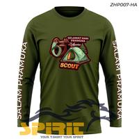 Gambar Baju Pramuka Pembina Wanita Pria Kaos Pramuka Lengan Panjang Baju Lapangan Pramuka katun premium - Hijau Army, XS dari Kaos Pria T-Shirt Man Distro undefined 4 Tokopedia
