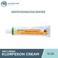 Gambar Klorfeson Cream 10 g / Infeksi Kulit / Gatal / Ruam / Eksim dari Apotekmandjurofficial undefined 2 Tokopedia