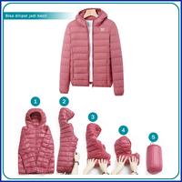 Gambar Jaket Gunung Hiking Winter Wanita ELFS ACTIVE PUFFIN Hoodie Jacket Bulu Duck Down Ultralight - Khaki, M dari SING BAGJA SHOP undefined 5 Tokopedia
