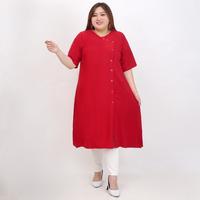 Gambar DRESS TUNIK WANITA JUMBO BIG SIZE OVERSIZE LD 120cm XXL XXXL 806 BAJU HAMIL KOREAN STYLE GAMIS FASHION KOREA POLOS KASUAL MODIS ELEGAN TRENDY MODEL TERBARU MINIMALIS CEWEK PEREMPUAN GEMUK GENDUT BESAR PLUS SIZE HITAM PUTIH MERAH COKLAT MURAH TERMURAH - BLACK dari BIGSIZEELEGAN undefined 4 Tokopedia