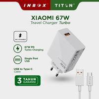 Gambar Titon Kepala Charger 67W Xiaomi Original Turbo Charging USB A dari INBOX INDONESIA undefined 1 Tokopedia