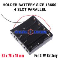 Gambar Kotak Terminal Tempat Baterai Paralel Plus Kabel 4 Slot Battery Holder 18650 3.7V dari GUDANG LISTRIK PTK undefined 1 Tokopedia