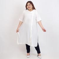 Gambar DRESS TUNIK WANITA JUMBO BIG SIZE OVERSIZE LD 120cm XXL XXXL 806 BAJU HAMIL KOREAN STYLE GAMIS FASHION KOREA POLOS KASUAL MODIS ELEGAN TRENDY MODEL TERBARU MINIMALIS CEWEK PEREMPUAN GEMUK GENDUT BESAR PLUS SIZE HITAM PUTIH MERAH COKLAT MURAH TERMURAH - BLACK dari BIGSIZEELEGAN undefined 5 Tokopedia