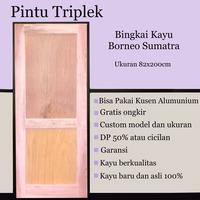 Gambar Pintu Triplek Bingkai Kayu Borneo dari Nadirzwood undefined 2 Tokopedia