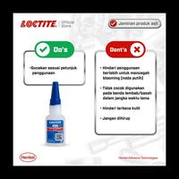 Gambar MEWAH HENKEL LOCTITE 495 INSTANT ADHESIVE LEM INSTAN LEM GLUE 20 GR MEWAH - 495 dari besitumpul undefined 3 Tokopedia