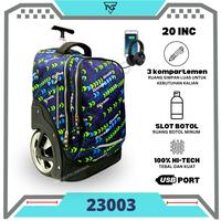 Gambar Tas Troli Koper Sekolah Anak Laki Laki Roda Besar High Quality Tas Roda Dorong - 23004 dari Pologivadastore undefined 1 Tokopedia