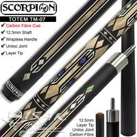 Gambar Scorpion Totem TM-07 Carbon Fibre Uniloc Low Deflection Stick Billiard dari ISAK Billiard Sports Co. undefined 1 Tokopedia