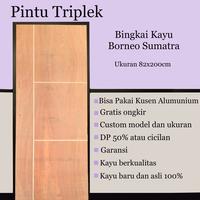 Gambar Pintu Triplek Bingkai Kayu Borneo dari Nadirzwood undefined 1 Tokopedia