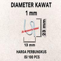 Gambar KAWAT GORDEN TEBAL HARGA PERBUNGKUS (ISI 100 pcs) - KAWAT PENGAIT KAIT TIRAI KORDEN BENTUK S Z ISI 100pcs dari JB aksesoris mebel undefined 3 Tokopedia