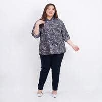 Gambar KEMEJA WANITA JUMBO BIG SIZE SHAKILA 06 XXL XXXL LD 120cm BAJU HAMIL KERJA KANTOR PESTA KASUAL MENYUSUI LENGAN PANJANG KERAH KANCING KEKINIAN MODIS ELEGAN TRENDY KECE MODEL TERBARU PEREMPUAN CEWEK GEMUK GENDUT BESAR PLUSSIZE EXECUTIVE MEWAH MURAH TERMURAH - BLACK dari CBTKPED undefined 2 Tokopedia