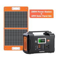 Gambar Flashfish E200 Power Station Portable Mini Generator Listrik Paket Solar Cell Powerbank Genset - E200+60W Panel dari CV AMP II undefined 1 Tokopedia