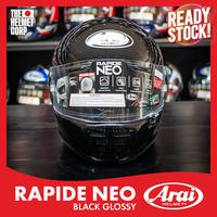 Gambar ARAI RAPIDE NEO BLACK GLOSSY FULL FACE ORIGINAL PREMIUM HELMET dari THC Helmets undefined 2 Tokopedia