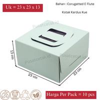 Gambar Dus Kue Cake / Karton box kotak 23 x 23 x 13 cm Warna hijau muda dari kotakkuemurah undefined 3 Tokopedia