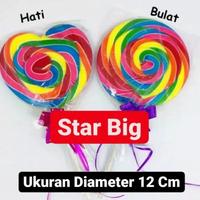 Gambar Permen Lolipop Candy Warna Warni Besar 11.5cm -12cm - Bulat dari Bintang Big undefined 1 Tokopedia