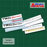 Gambar Stiker Cutting TRD Sportivo Toyota Racing Development Sticker Decal Astra Motor Emblem Logo Kecil Besar Nasmoco Rush Yaris Fortuner Kijang Innova Avanza Veloz Calya Raize Agya Alphard Hiace Hilux Spion Visor Speedometer Body Depan Belakang Samping Mobil - Putih Merah, Panjang 20 cm dari Atana Sticker undefined 1 Tokopedia