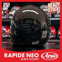 Gambar ARAI RAPIDE NEO BLACK GLOSSY FULL FACE ORIGINAL PREMIUM HELMET dari THC Helmets undefined 5 Tokopedia