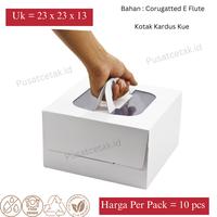 Gambar Dus Kue Cake / Karton box kotak 23 x 23 x 13 cm Warna hijau muda dari kotakkuemurah undefined 4 Tokopedia