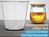 Gambar Saringan Teh Filter Pengganti untuk Cangkir Teh Kaca 420ml / 320ml - 320ml dari Toko Arnold undefined 1 Tokopedia