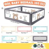 Gambar [Ready] - Gol Baby Bedrail Pagar Kasur Pengaman Baby Pembatas Kasur Pagar Bayi Strong & Ekstra Extra Tall Bedguard Fence Pengaman Penghalang Kasur Untuk Bayi Pagar Tempat Tidur Bayi Pagar Pengaman Bayi Bed Rail Safety Guard Ranjang Anak Balita Box Tinggi - 150x85 dari leoshoop9 undefined 2 Tokopedia