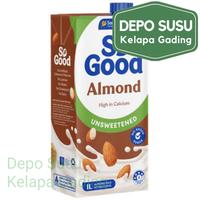 Gambar So Good Almond Milk 1L Sanitarium Unsweetened Unsweet Susu Almon dari Depo Susu Kelapa Gading undefined 1 Tokopedia