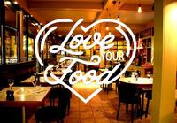 Gambar Stiker Dekorasi Unik Lucu Kaca Dinding Rumah Cafe Restaurant Kafe Office Home Decor Kantor Toko Hiasan Dinding Wall Custom Sticker Love Your Food - L dari storejennifer undefined 1 Tokopedia