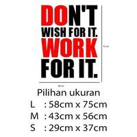 Gambar Stiker Dekorasi Unik Kata Kata Motivasi Quotes Office Home Decor Kaca Kantor Kafe Hiasan Dinding Cafe Rumah Wall Custom Cutting Sticker Do Work - L dari storejennifer undefined 5 Tokopedia