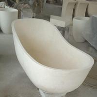Gambar Bathtub Lengkung Bahan Terazzo dari workshop terazzo undefined 3 Tokopedia