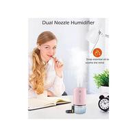 Gambar Humidifiers Bedroom Cool Mist Humidifiers 400Ml Mini Humidifier With 7 Colors Night Light Small Humidifier Humidifiers Baby Car Quiet Office Travel Auto ShutOff Pink2 dari Tungku Market undefined 3 Tokopedia