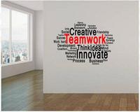 Gambar Stiker Dekorasi Unik Kata Kata Motivasi Quotes Office Home Decor Kaca Kantor Kafe Hiasan Dinding Cafe Rumah Wall Sticker Teamwork dari storejennifer undefined 1 Tokopedia